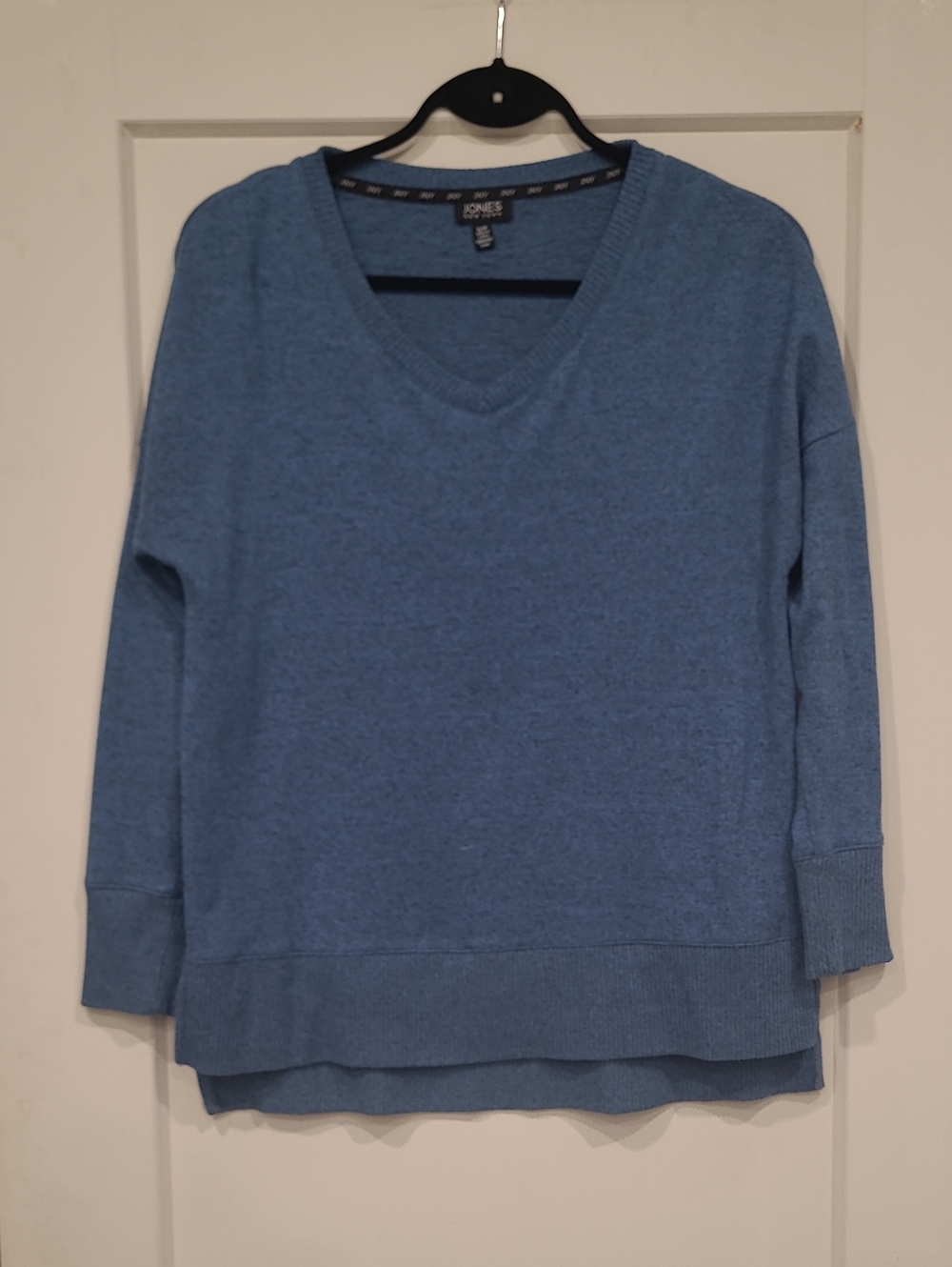 Jones New York Light Blue V-Neck Pullover Sweater